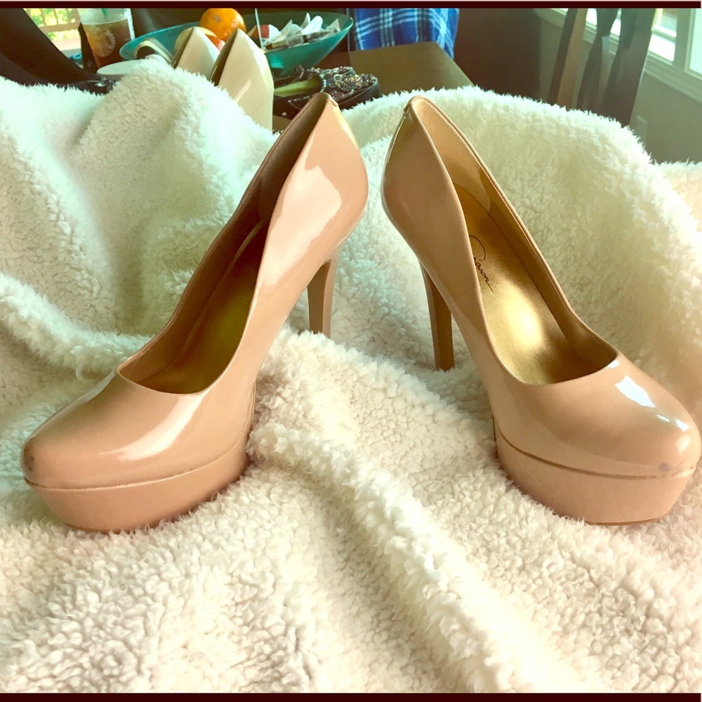 ❗️3/$25 Jessica Simpson Platforms Beige Size 11/41